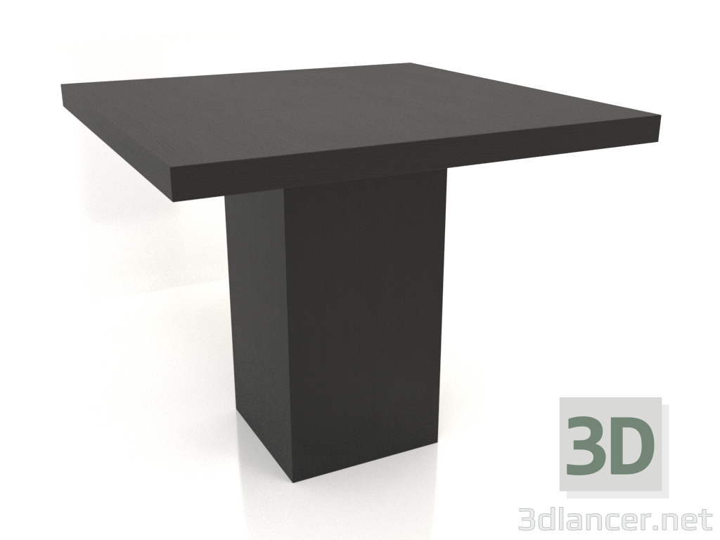 3D Modell Esstisch DT 10 (900x900x750, Holz schwarz) - Vorschau