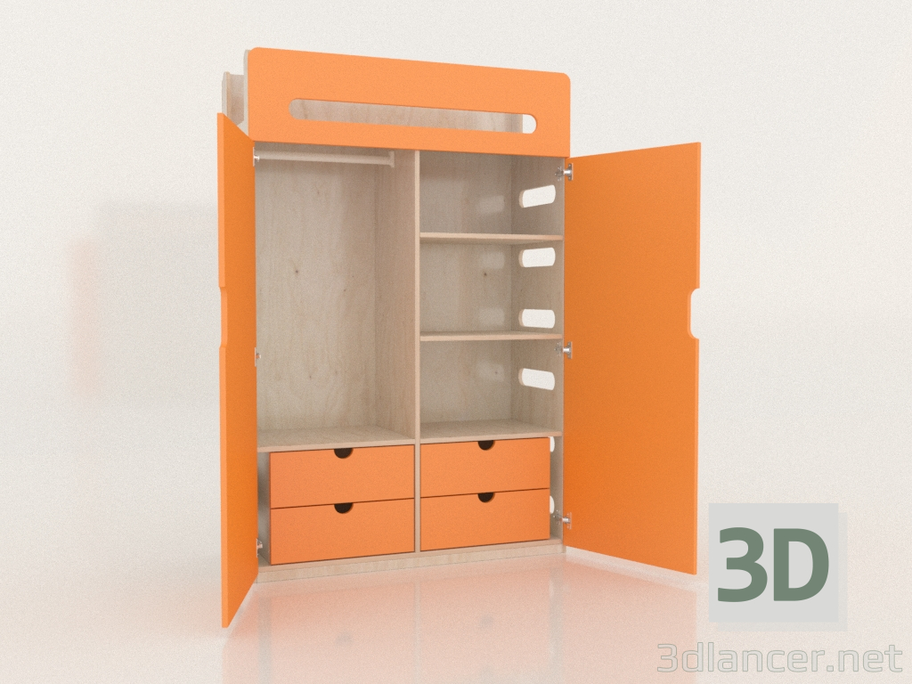 modello 3D Armadio aperto MOVE WD (WOMWD2) - anteprima