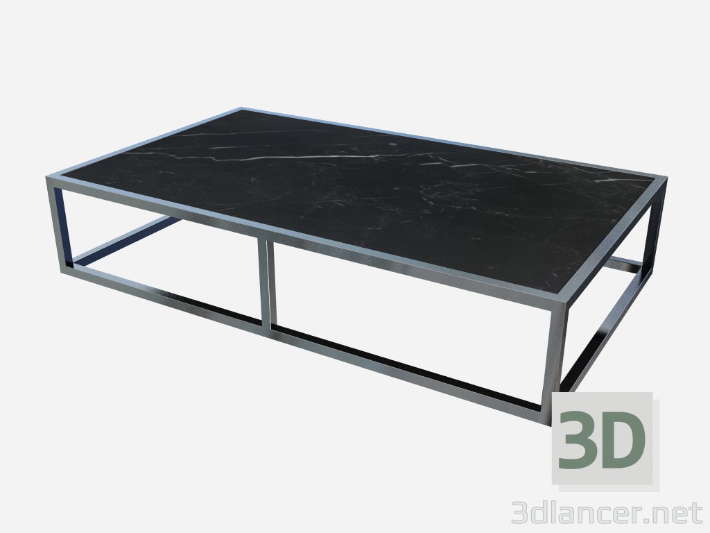 3d model Rectangular coffee table with marble countertop Carmen Z02 - preview