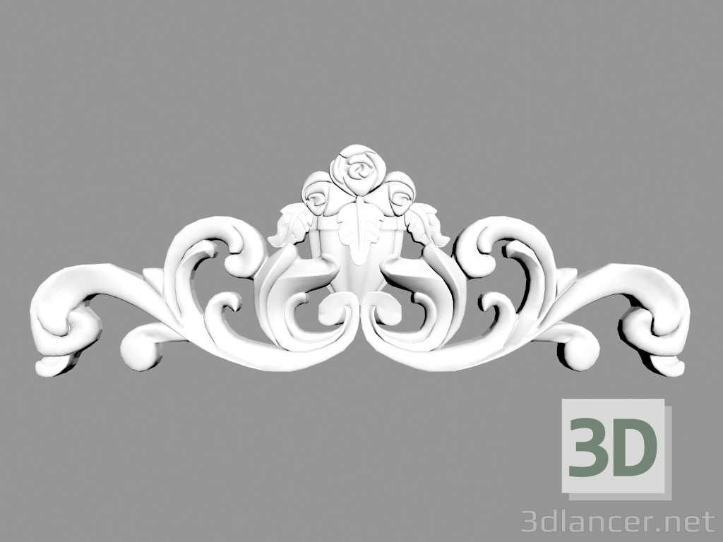 3d model Panel decorativo W8036 - vista previa