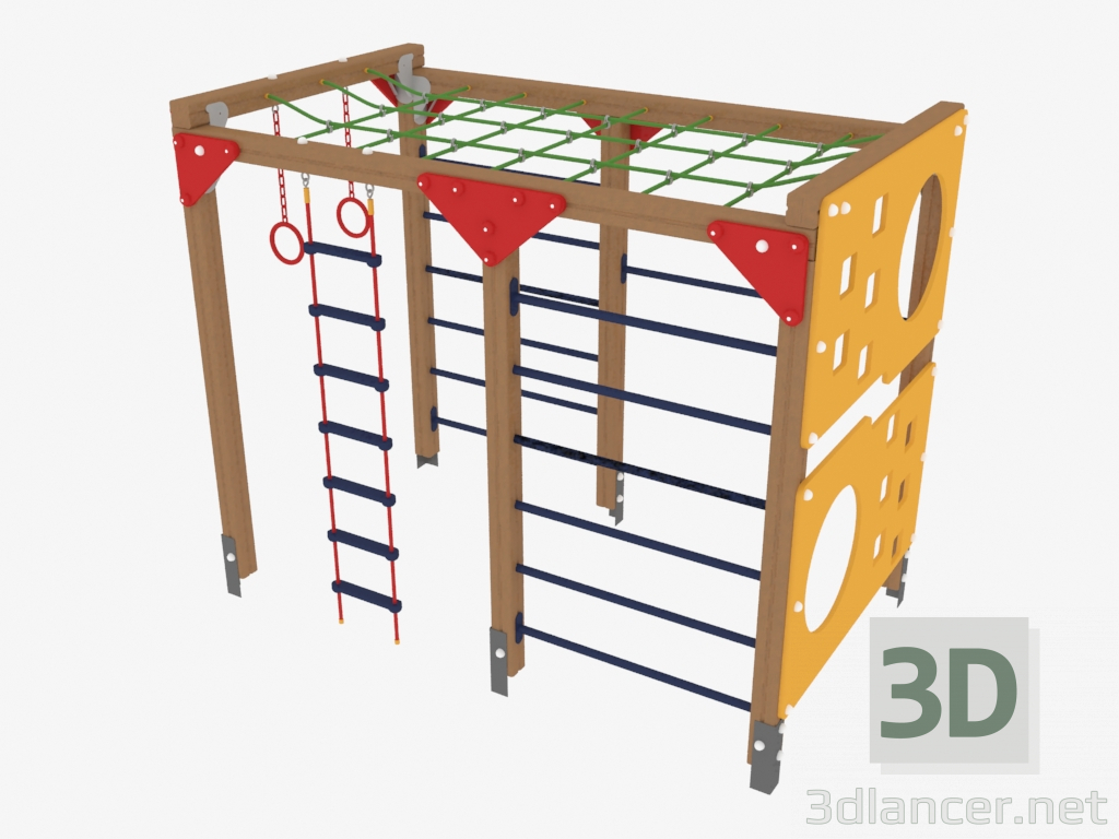 3d model Children's play complex (7824) - preview