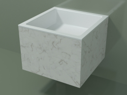 Lavabo sospeso (02R122301, Carrara M01, L 48, P 48, H 36 cm)