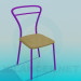 3d model Taburete base de metal - vista previa