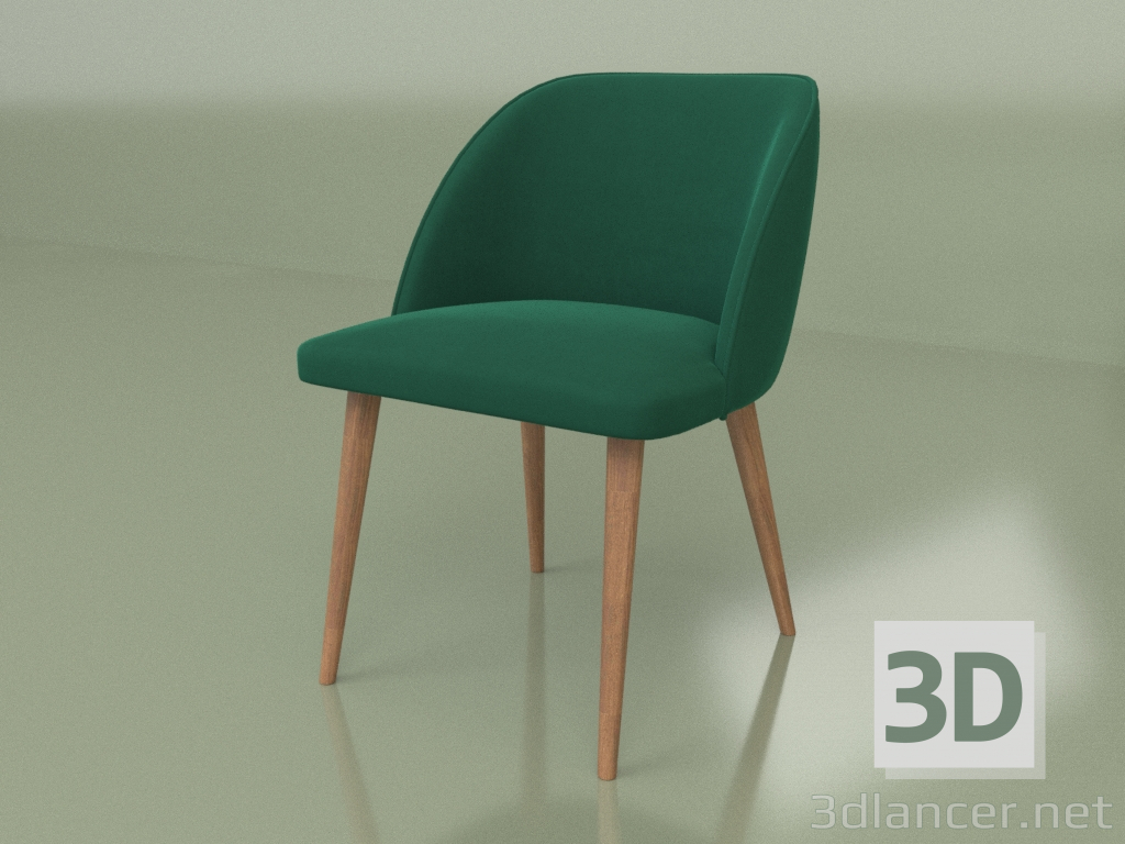 modello 3D Sedia Teo (gambe Tin-118) - anteprima