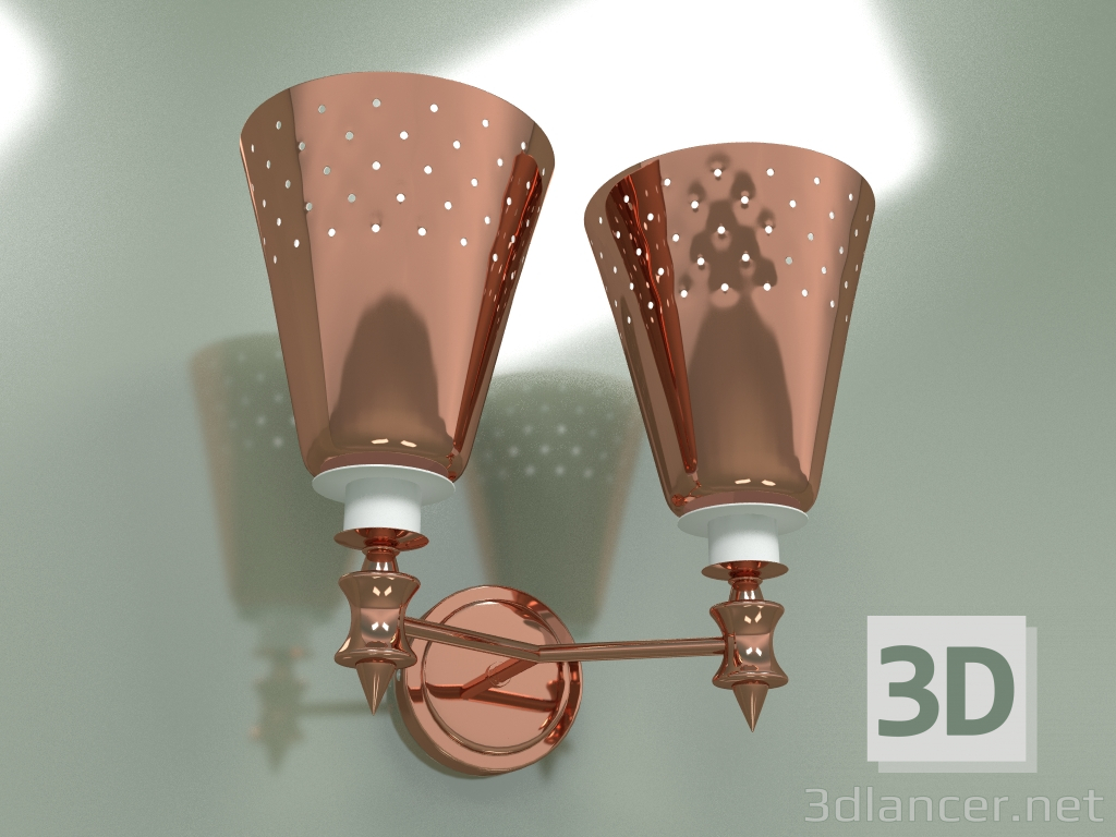 Modelo 3d Luminária de parede Charles 2 - preview