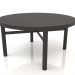 3d model Coffee table (straight end) JT 031 (D=800x400, wood brown dark) - preview