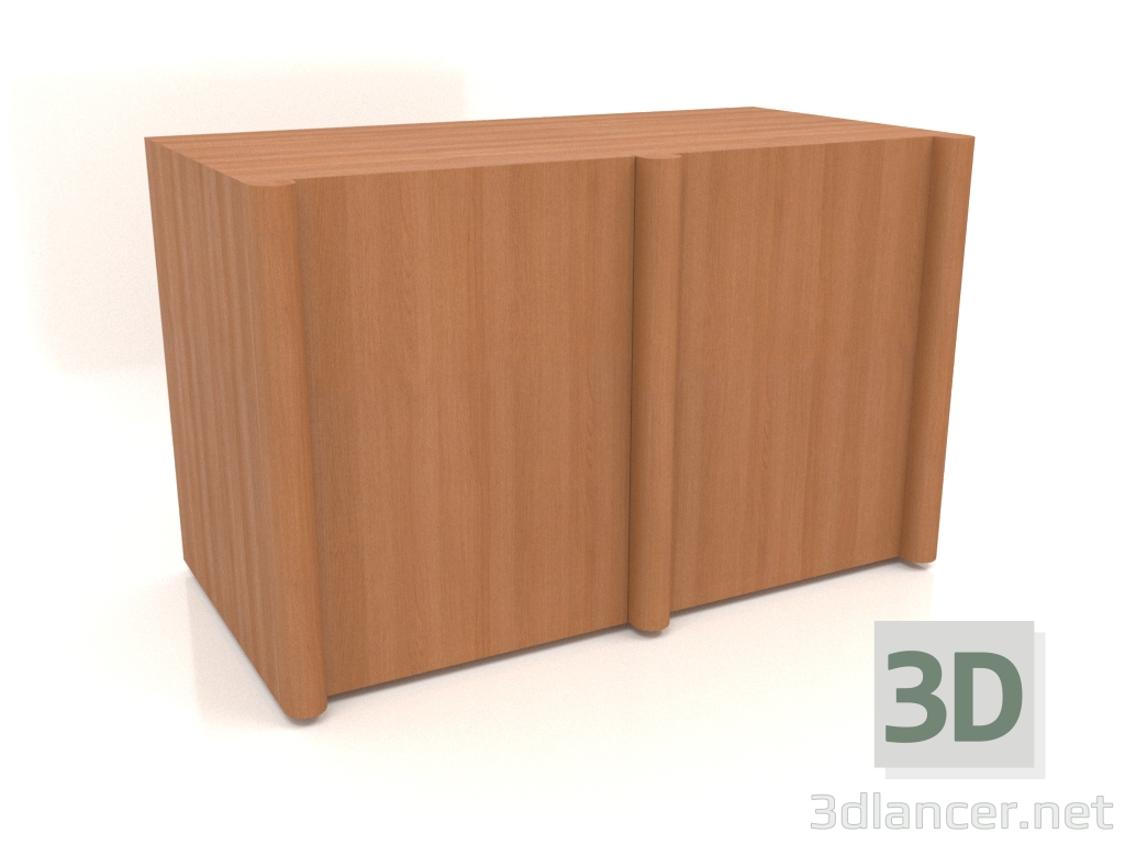 3d model Buffet MW 05 (1260x667x798, rojo madera) - vista previa