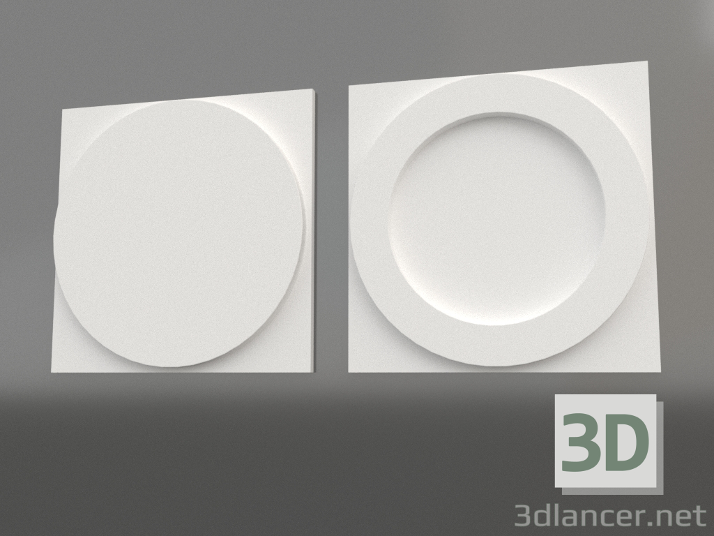 3D Modell 3D-Panel M-105 - Vorschau