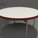 modèle 3D Table basse ronde Ø120 (Rouge vin, DEKTON Sirocco) - preview