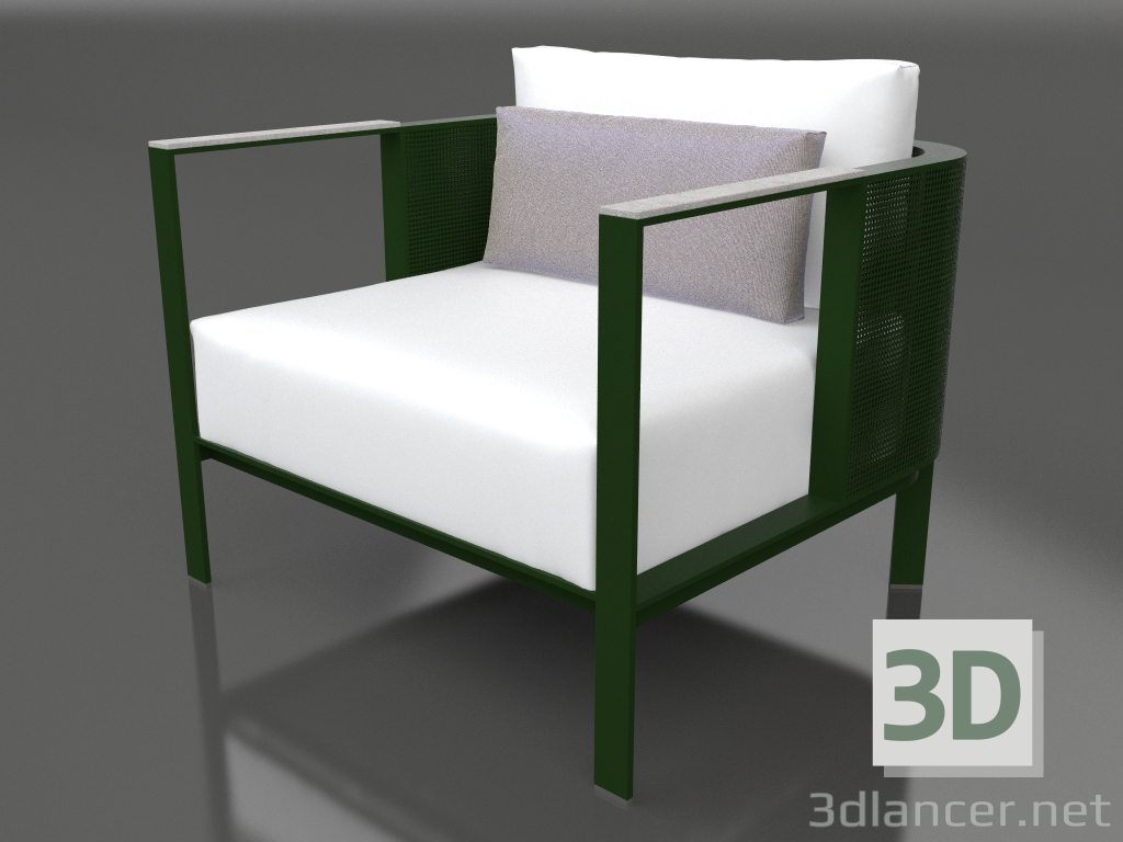 Modelo 3d Poltrona (verde garrafa) - preview