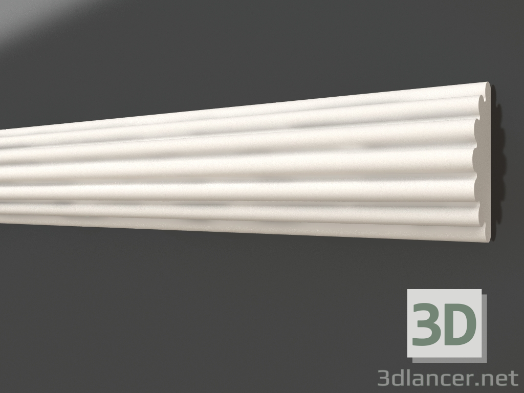 3d model Plaster molding LG 025 2 (50x21) - preview