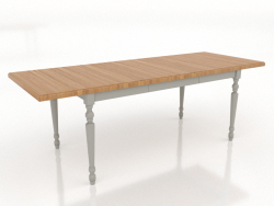 Tavolo da pranzo 2100x800 mm (allungabile, RAL 7044, rovere naturale)