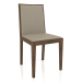 modèle 3D Chaise, placage noyer finition F, cuir écologique PU78 (45x49x88 cm) - preview