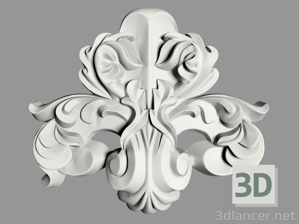 Modelo 3d Decoração de parede (Ф87) - preview