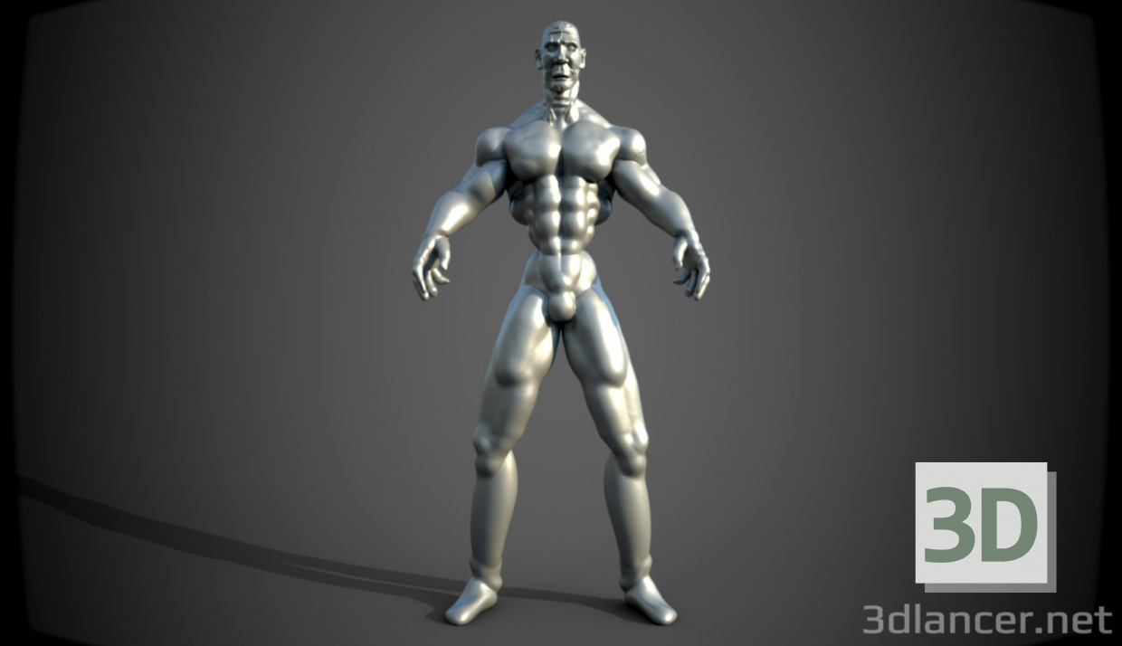 Modelo 3d Humana - preview