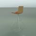 3d model Bar chair 0497 (with front trim, natural oak) - preview