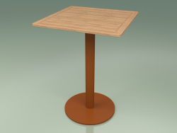 Bar table 011 (Metal Rust, Teak)