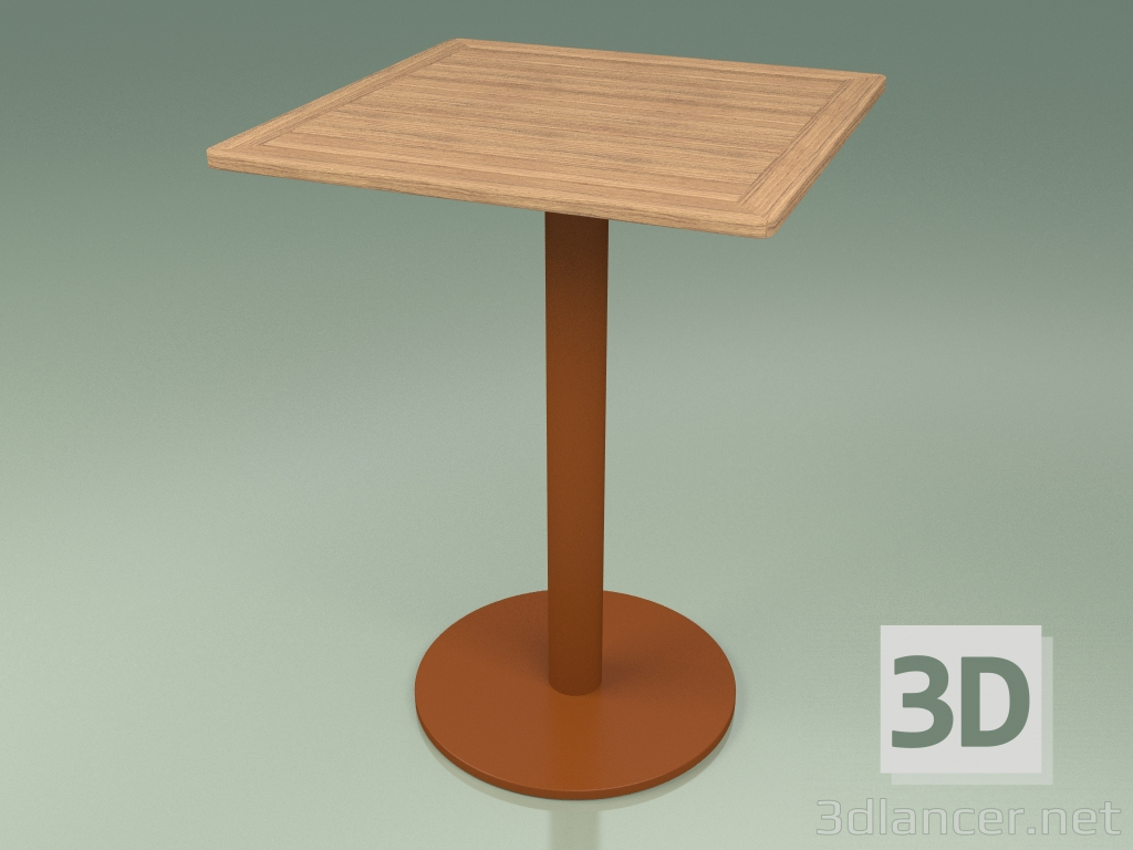 3d модель Стол барный 011 (Metal Rust, Teak) – превью