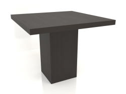 Mesa de comedor DT 10 (900x900x750, madera marrón oscuro)