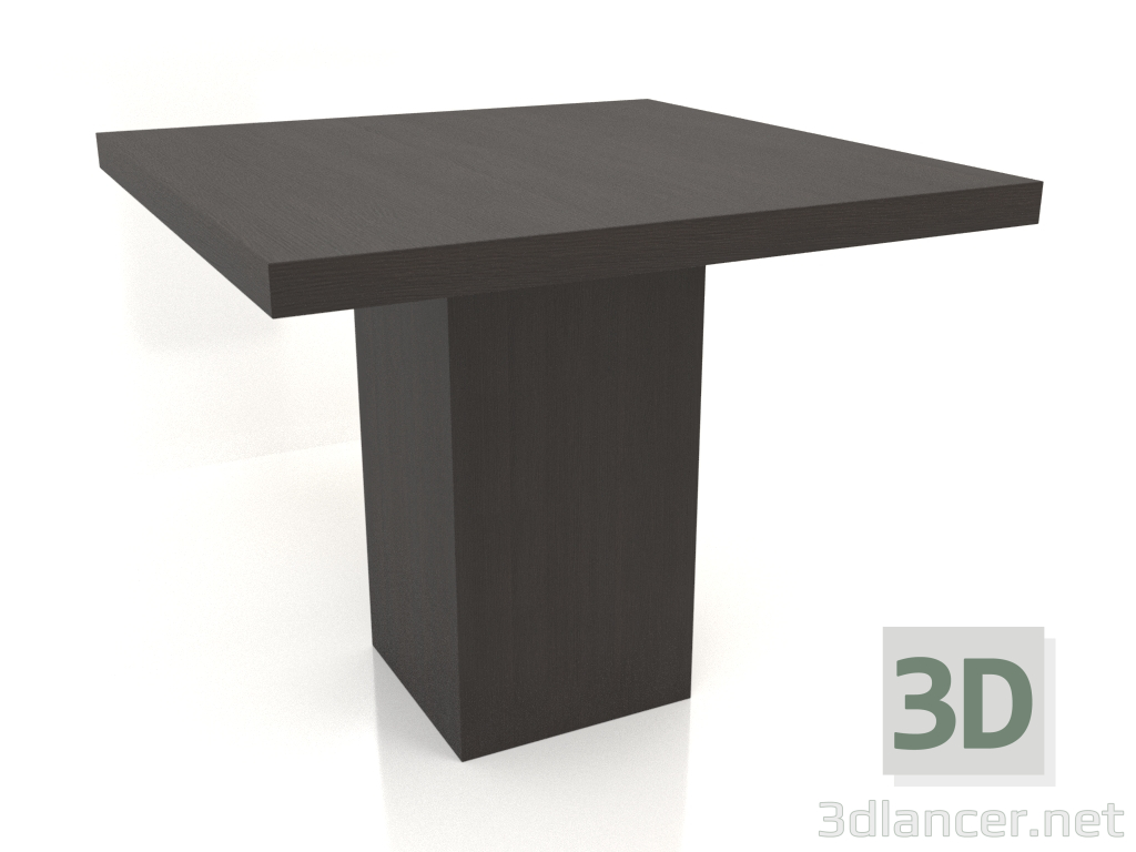 3d model Mesa de comedor DT 10 (900x900x750, madera marrón oscuro) - vista previa