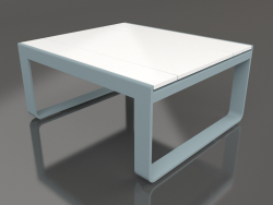 Table club 80 (Polyéthylène blanc, Bleu gris)