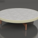 3D Modell Runder Couchtisch Ø90x22 (Gold, DEKTON Kreta) - Vorschau