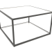 3d model Two-level square coffee table (GLASS, 80X80X50) - preview