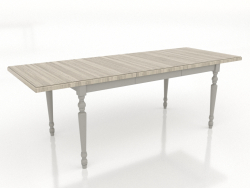 Dining table 2100x800 mm (extendable, RAL 7044, lightened oak)