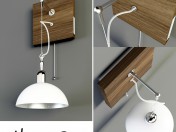 Wooden sconces