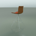 3d model Bar chair 0497 (with front trim, teak effect) - preview