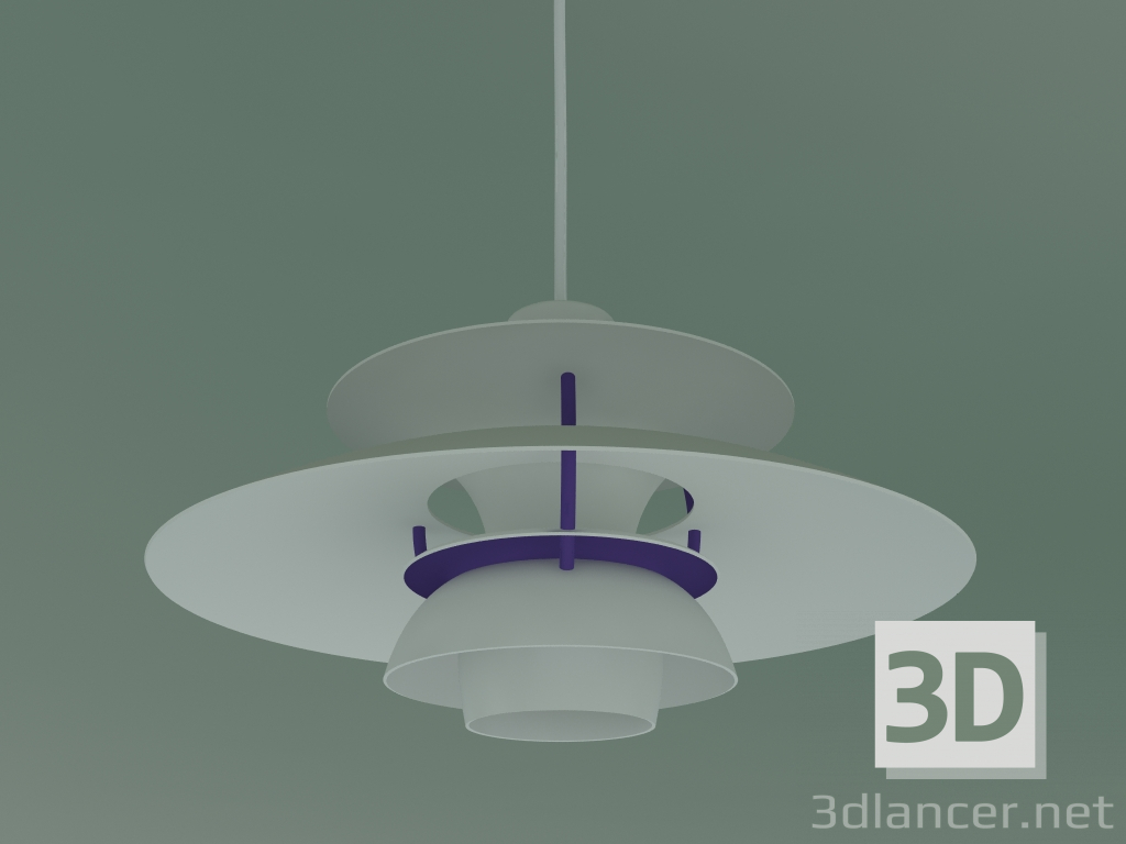 Modelo 3d Pendente PH 5 MINI (E14, CLASSIC WHT) - preview