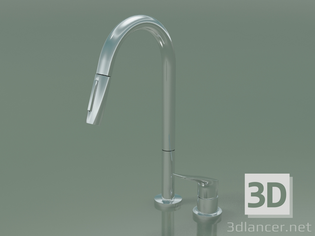 3d model Mezclador de lavabo (34822000) - vista previa