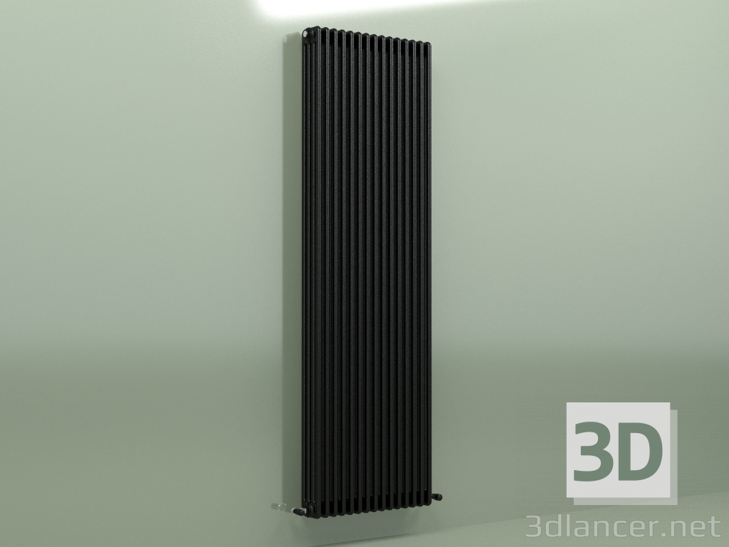 Modelo 3d Radiador TESI 4 (H 2200 15EL, Preto - RAL 9005) - preview