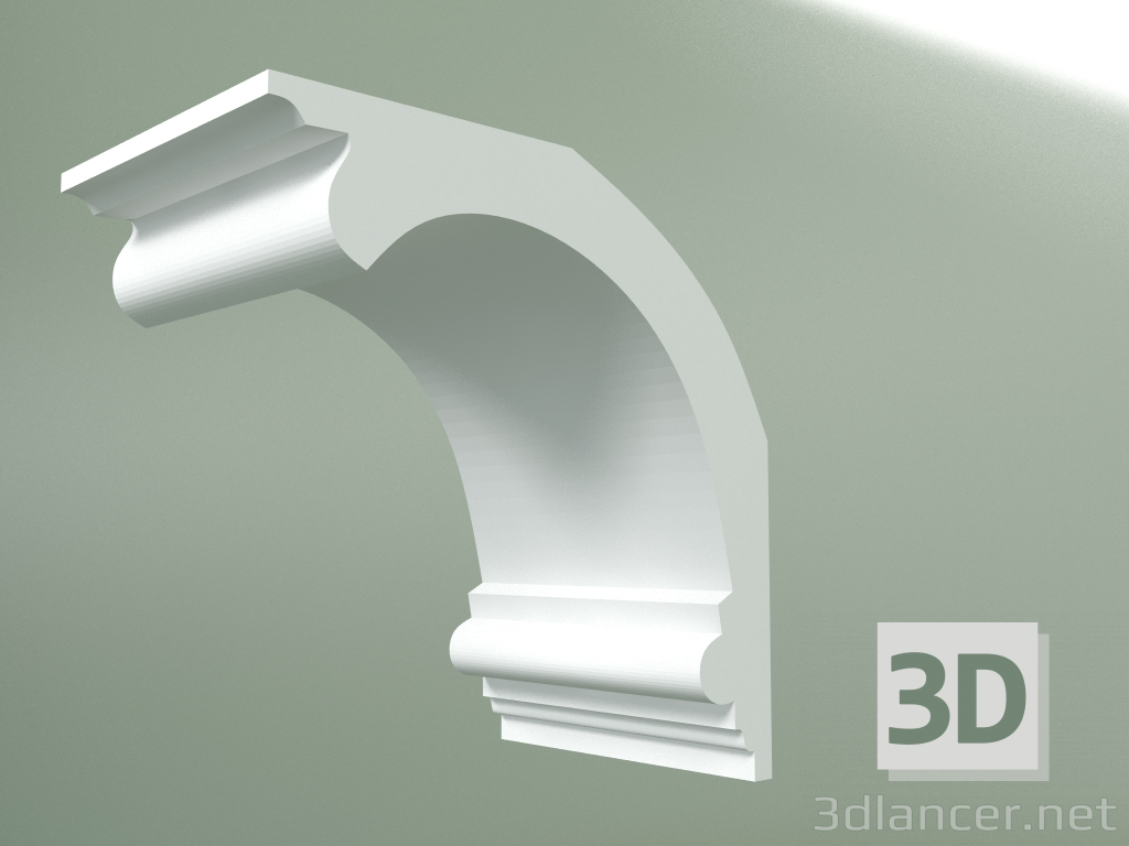 Modelo 3d Cornija de gesso (plinto de teto) KT123 - preview