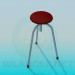 3d model A three-legged stool - preview