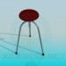 3d model A three-legged stool - preview