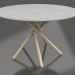 3d model Dining table Hector 120 (Light Concrete, Light Oak) - preview