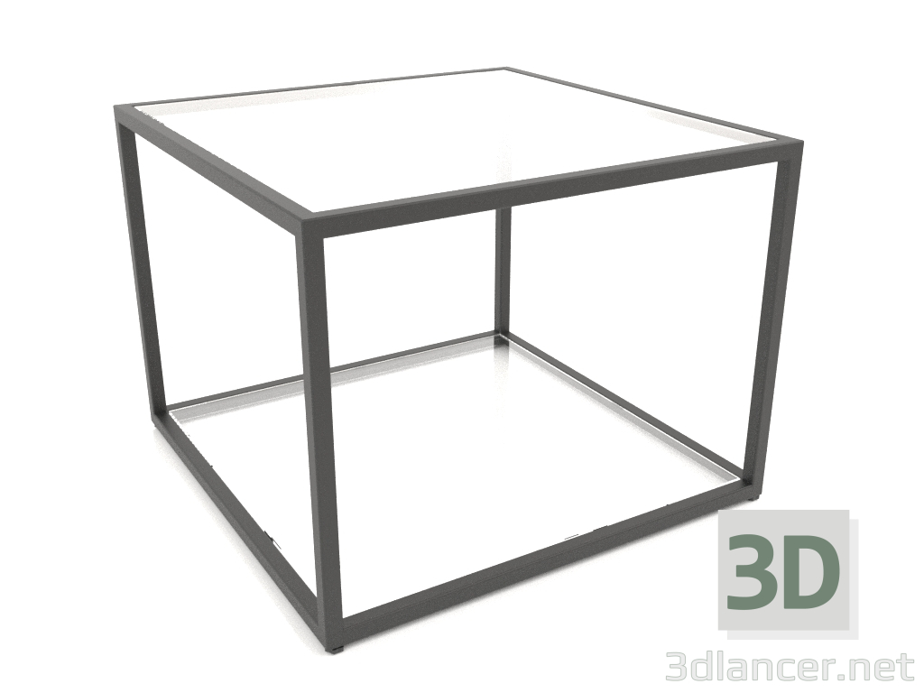 modèle 3D Table basse carrée à deux niveaux (GLASS, 60X60X44) - preview