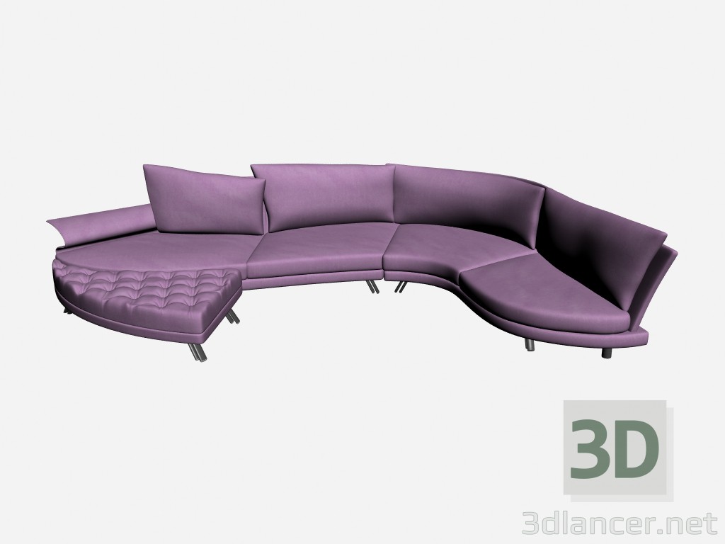 3D Modell Sofa Super Roy Esecuzione Speciale 7 - Vorschau