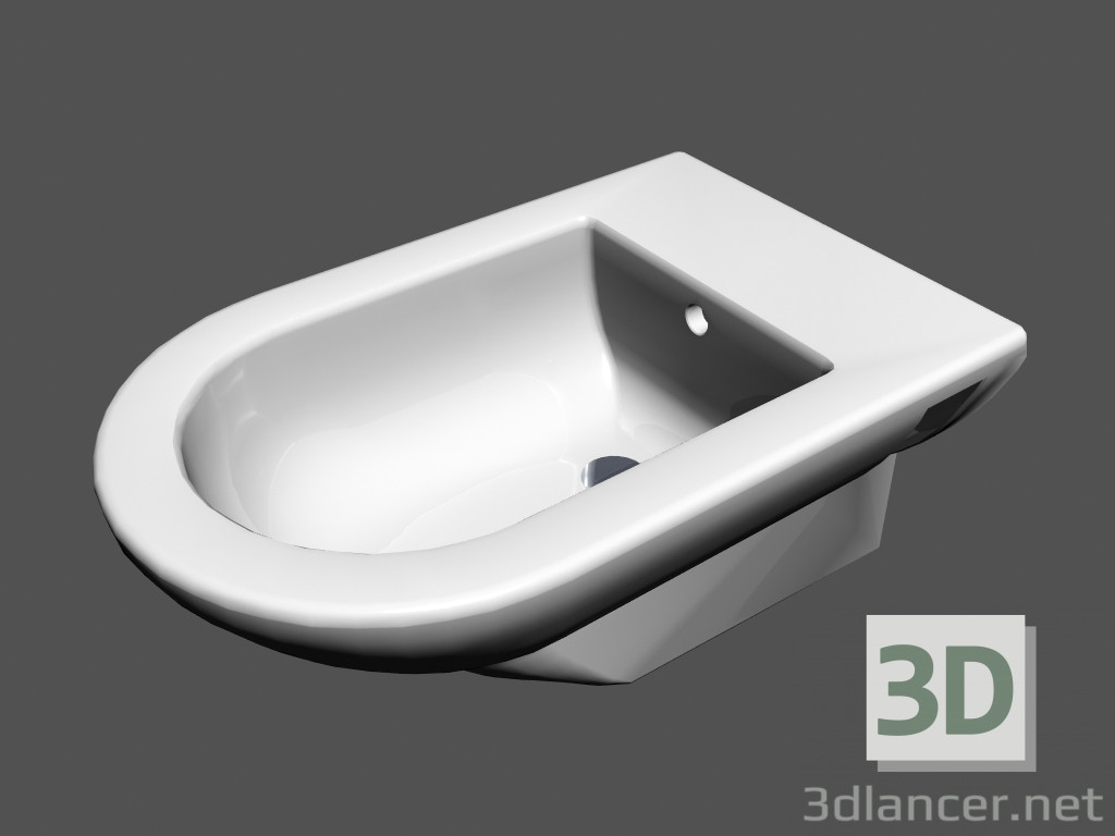 3D Modell Bidet Wand l Objekt b2 831.061 - Vorschau