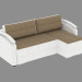 3D Modell Ecksofa Dreifach 36 Comfort - Vorschau