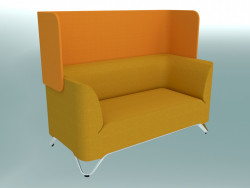 Double sofa with armrests, with screen (21W)