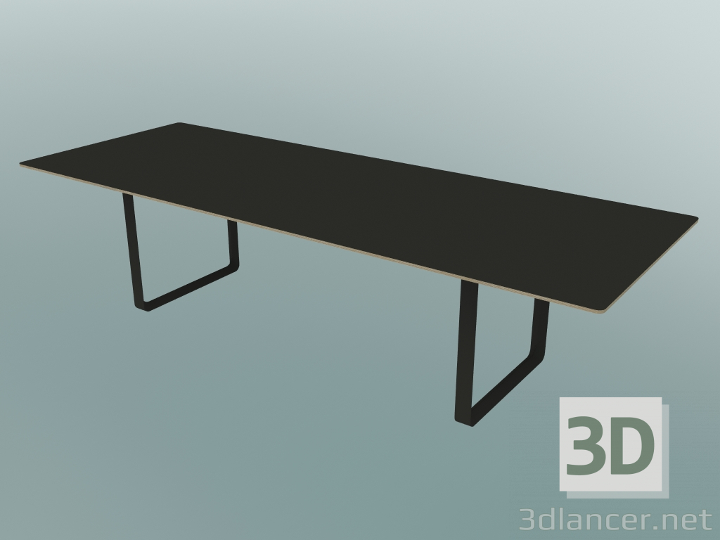 Modelo 3d Mesa 70/70, 295x108cm (preto) - preview