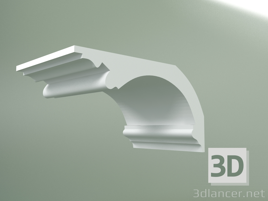 Modelo 3d Cornija de gesso (plinto de teto) KT124 - preview