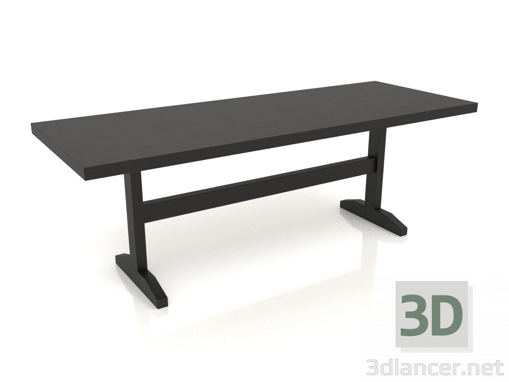 modello 3D Panca VK 12 (1200x450x420, legno nero) - anteprima