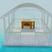 3d model Summerhouse with barbecue facilities - preview