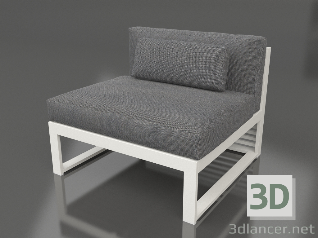 3D Modell Modulares Sofa, Abschnitt 3 (Achatgrau) - Vorschau