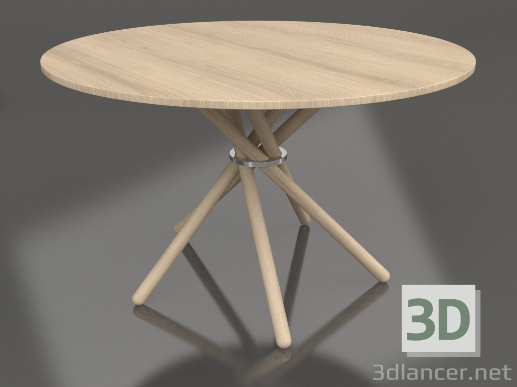 3d model Mesa de comedor Hector 120 (Roble claro, Roble claro) - vista previa