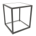 3d model Two-level square coffee table (GLASS, 40X40X44) - preview