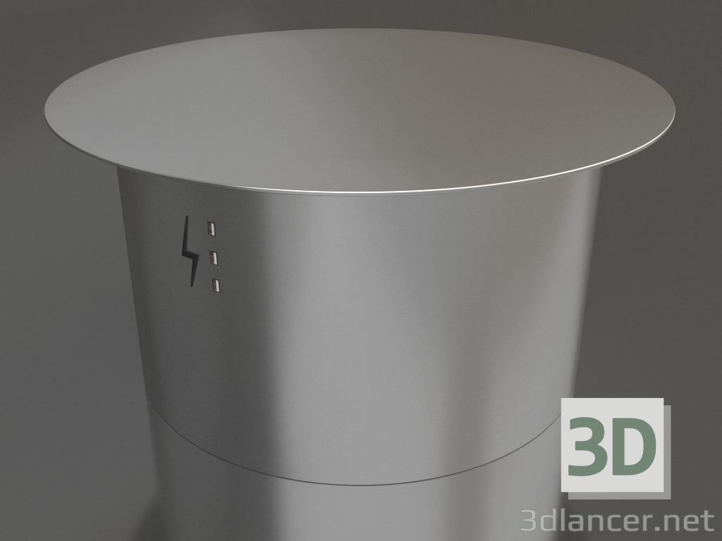 Modelo 3d Mesa de centro CYLINDER com USB (grande) - preview